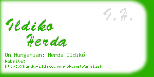 ildiko herda business card